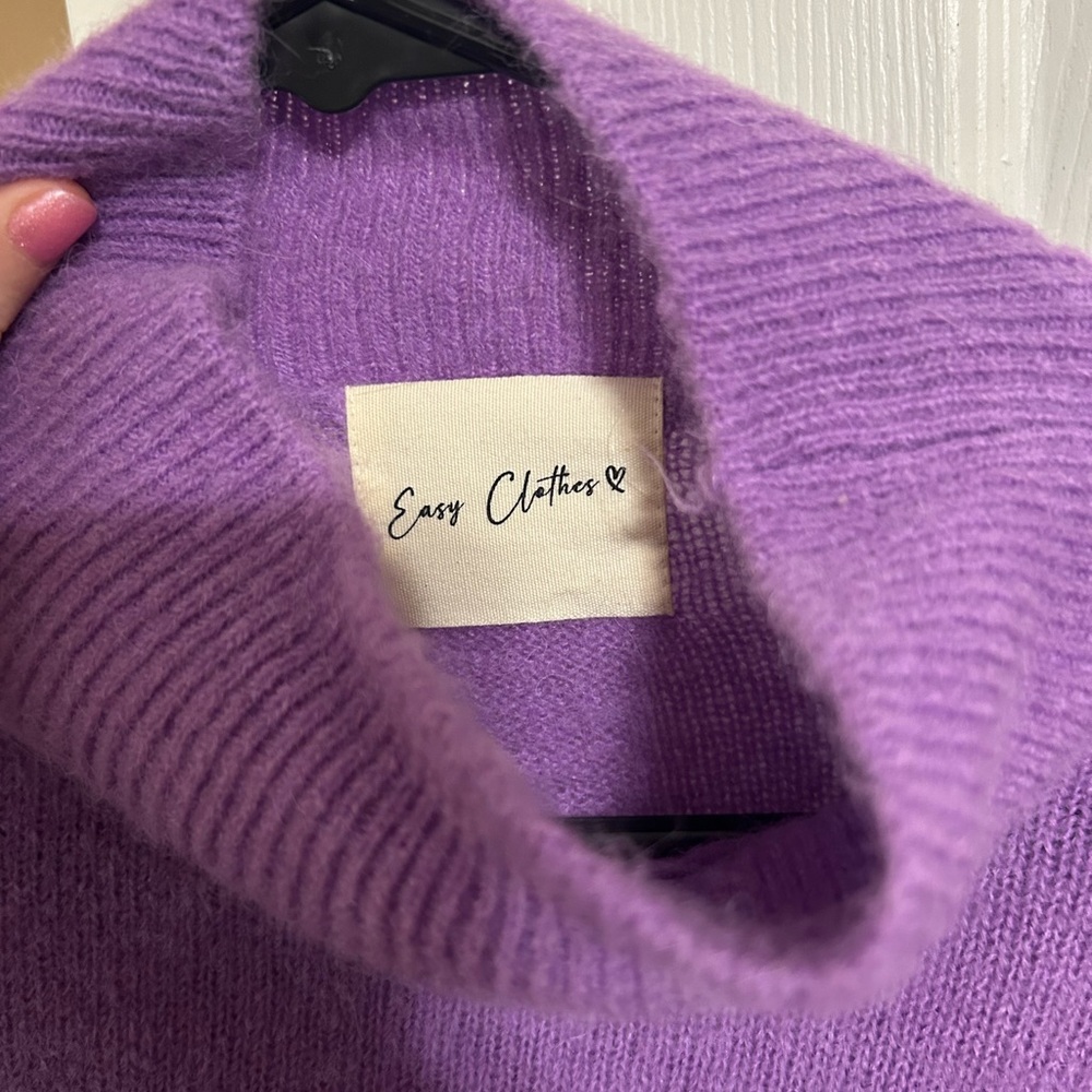 Easy Clothes Purple Sweater